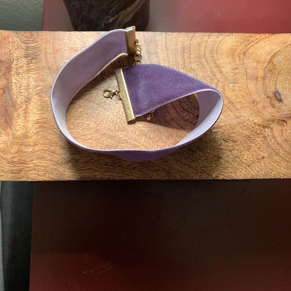 Lulu's thick velvet choker
